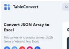 TableConvert JSON to ECXEL – 在线JSON转ECXEL工具