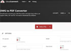 cloudconvert DWG to PDF – DWG转PDF在线转换工具